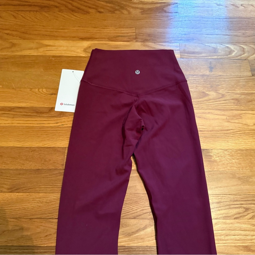 Lululemon Align No Line 28” Leggings Size 4 Burgundy Bay - Picture 4 of 7